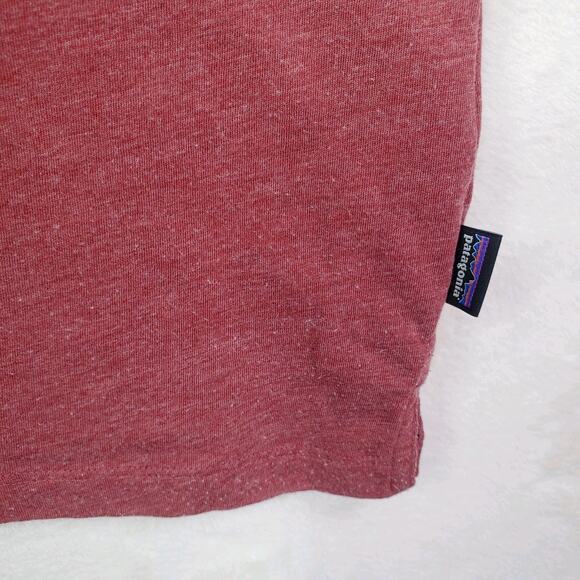 Patagonia Men’s Brick Red Organic Cotton Short Sleeve Casual Polo Shirt Size XL - Picture 3 of 8